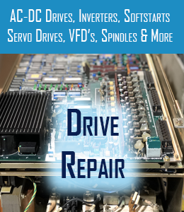 drive repair for ac-dc drives inverters softstarts servo drives vfd and spindles